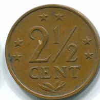 2 1/2 CENT 1971 ANTILLES NÉERLANDAISES Bronze Colonial Pièce #S10502.F.A - Niederländische Antillen