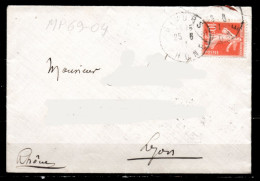 MP69-04 : Dept 69 (Rhône) GIVORS 1911 > Cachet Type A4 - Handstempel