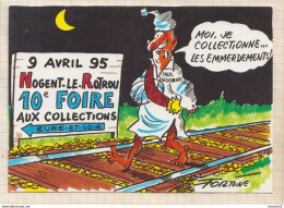 8AK3894 NOGENT LE ROTROU 1995 10e FOIRE AUX COLLECTIONNEURS Illustrateur FORTUNE Autographe 2  SCANS - Nogent Le Rotrou