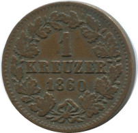 BADEN 1 Kreuzer 1860 German States #DE10572.13.F.A - Andere & Zonder Classificatie