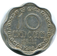 10 CENTS 1988 SRI LANKA Coin #AR195.U.A - Sri Lanka (Ceylon)