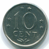 10 CENTS 1970 NETHERLANDS ANTILLES Nickel Colonial Coin #S13381.U.A - Antilles Néerlandaises