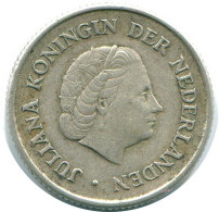 1/4 GULDEN 1967 NIEDERLÄNDISCHE ANTILLEN SILBER Koloniale Münze #NL11550.4.D.A - Niederländische Antillen