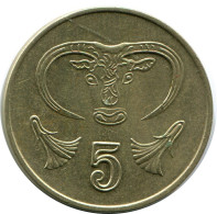 5 CENTS 1992 ZYPERN CYPRUS Münze #AP317.D.A - Cyprus