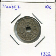 10 CENTIMES 1922 FRANKREICH FRANCE Französisch Münze #AM789.D.A - 10 Centimes