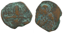 ANONYMOUS FOLLIS JESUS CHRIST 5.5g/27mm GENUINE BYZANTIN Pièce #SAV1042.10.F.A - Byzantinische Münzen