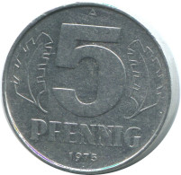 5 PFENNIG 1975 A DDR EAST GERMANY Coin #AE008.U.A - 5 Pfennig