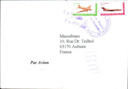 COSTA RICA AFFRANCHISSEMENT COMPOSE SUR LETTRE POUR LA FRANCE 1996 - Cartas & Documentos