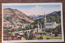 Carte Postale Ancienne Colorisée Lourdes - La Basilique - Unclassified