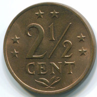 2 1/2 CENT 1971 NETHERLANDS ANTILLES Bronze Colonial Coin #S10495.U.A - Antilles Néerlandaises