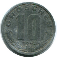 10 GROSCHEN 1949 ÖSTERREICH AUSTRIA Münze #BA177.D.A - Oostenrijk