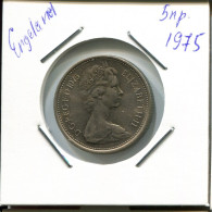 5 NEW PENCE 1975 UK GROßBRITANNIEN GREAT BRITAIN Münze #AN536.D.A - 5 Pence & 5 New Pence