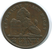 2 CENTIMES 1909 DUTCH Text BELGIUM Coin I #AE748.16.U.A - 2 Cent