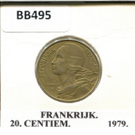 20 CENTIMES 1979 FRANCIA FRANCE Moneda #BB495.E.A - 20 Centimes