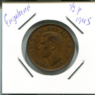 PENNY 1945 UK GBAN BRETAÑA GREAT BRITAIN Moneda #AN596.E.A - D. 1 Penny