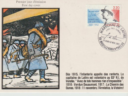 France : Carte Postale 1er Jour  Maréchal De  Lattre ** - 1980-1989