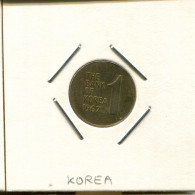 1 WON 1967 CORÉE SOUTH KOREA Pièce #AS170.F.A - Corée Du Sud