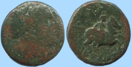 HORSEMAN Antique Authentique Original GREC Pièce 4g/16mm #ANT1794.10.F.A - Griechische Münzen