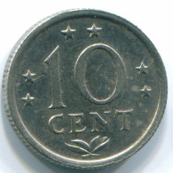 10 CENTS 1971 ANTILLES NÉERLANDAISES Nickel Colonial Pièce #S13447.F.A - Antille Olandesi