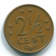 2 1/2 CENT 1970 ANTILLES NÉERLANDAISES CENTS Bronze Colonial Pièce #S10475.F.A - Niederländische Antillen