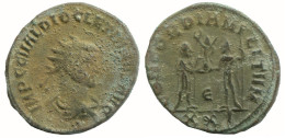 DIOCLETIAN ANTONINIANUS Cyzicus ϵ/xxi AD306 Concord 3.6g/22mm #NNN1730.18.U.A - La Tétrarchie (284 à 307)