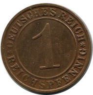 1 REICHSPFENNIG 1925 A ALLEMAGNE Pièce GERMANY #DB774.F.A - 1 Renten- & 1 Reichspfennig