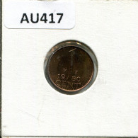 1 CENT 1980 NEERLANDÉS NETHERLANDS Moneda #AU417.E.A - 1948-1980: Juliana