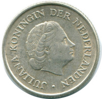 1/4 GULDEN 1970 ANTILLAS NEERLANDESAS PLATA Colonial Moneda #NL11641.4.E.A - Antilles Néerlandaises
