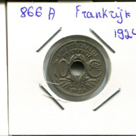 10 CENTIMES 1924 FRANKREICH FRANCE Französisch Münze #AN097.D.A - 10 Centimes