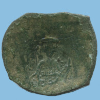 Auténtico Original Antiguo BYZANTINE IMPERIO Trachy Moneda 27g/25mm #AG578.4.E.A - Byzantium