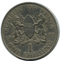 1 SHILLING 1980 KENYA Coin #AZ191.U.A - Kenia