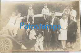 228378 ARGENTINA AUTOMOBILE OLD CAR AUTO AND FAMILY POSTAL POSTCARD - Argentine