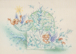 ENGEL WEIHNACHTSFERIEN Feiern & Feste Vintage Ansichtskarte Postkarte CPSM #PAJ043.A - Engel