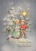 ENGEL WEIHNACHTSFERIEN Feiern & Feste Vintage Ansichtskarte Postkarte CPSM #PAH562.A - Angels