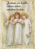 ANGEL CHRISTMAS Holidays Vintage Postcard CPSM #PAH573.A - Angels