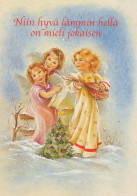 ANGELO Buon Anno Natale Vintage Cartolina CPSM #PAG945.A - Angels