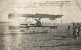 Thèmes > Transports > Aviation > Aviateurs - Roger Sommer, Sur Son Biplan Farman - 7934 - Airmen, Fliers