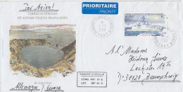 TAAF Cover Ca Dumont D'Urville 1 JAN 2001  (59742) - Storia Postale