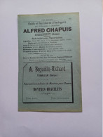 Ancienne Publicité Horlogerie ALFRED CHAPUIS PORRENTRUY SUISSE 1914 - Switzerland