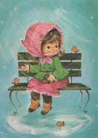 Happy New Year Christmas Children Vintage Postcard CPSM #PAS779.A - New Year