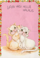 CAT KITTY Animals Vintage Postcard CPSM #PAM311.A - Katten