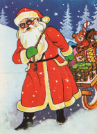 WEIHNACHTSMANN SANTA CLAUS WEIHNACHTSFERIEN Vintage Postkarte CPSM #PAK759.A - Santa Claus