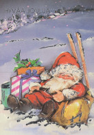 WEIHNACHTSMANN SANTA CLAUS WEIHNACHTSFERIEN Vintage Postkarte CPSM #PAK668.A - Santa Claus