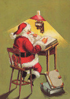 PÈRE NOËL NOËL Fêtes Voeux Vintage Carte Postale CPSM #PAK621.A - Santa Claus