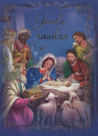 Vierge Marie Madone Bébé JÉSUS Noël Religion Vintage Carte Postale CPSM #PBB965.A - Virgen Mary & Madonnas