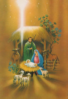 Jungfrau Maria Madonna Jesuskind Weihnachten Religion Vintage Ansichtskarte Postkarte CPSM #PBB931.A - Virgen Mary & Madonnas