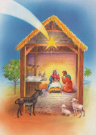 Jungfrau Maria Madonna Jesuskind Weihnachten Religion Vintage Ansichtskarte Postkarte CPSM #PBB891.A - Vergine Maria E Madonne