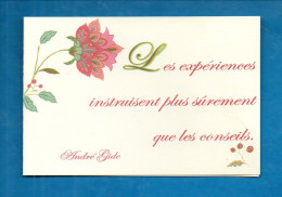 CALENDRIER 2007 . " LES EXPÉRIENCES INSTRUISENT PLUS SÛREMENT QUE LES CONSEILS " . ANDRÉ GIDE - Réf. N°12975 - - Petit Format : 2001-...