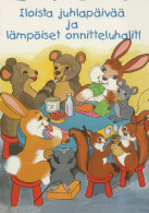 RABBIT Animals Vintage Postcard CPSM #PBR149.A - Sonstige & Ohne Zuordnung