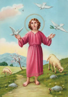 Jungfrau Maria Madonna Jesuskind Weihnachten Religion Vintage Ansichtskarte Postkarte CPSM #PBP931.A - Vergine Maria E Madonne